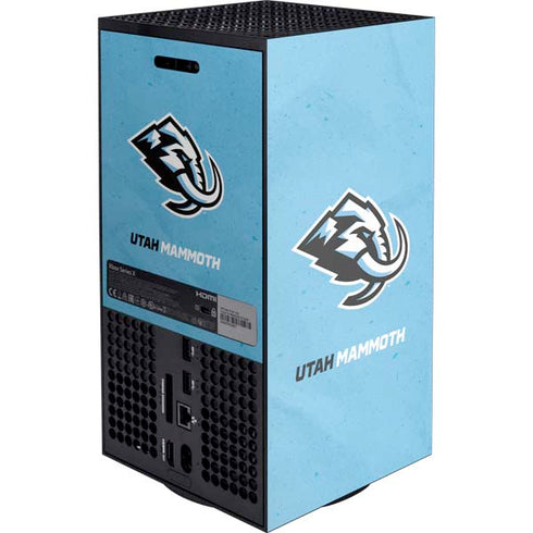 NHL Utah Mammoth Distressed Blue Xbox Series X Console Skin