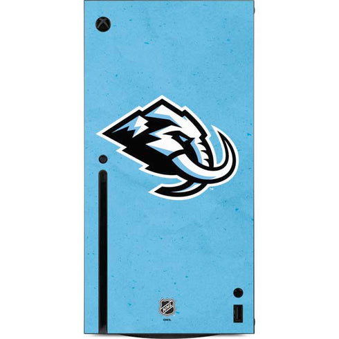 NHL Utah Mammoth Distressed Blue Xbox Series X Console Skin