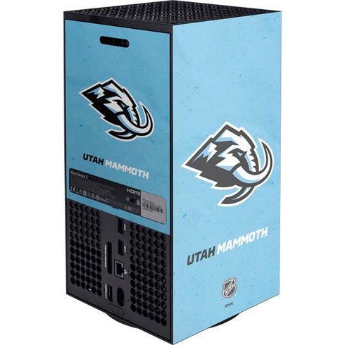 NHL Utah Mammoth Distressed Blue XBox Series X Digital Edition Console Skin