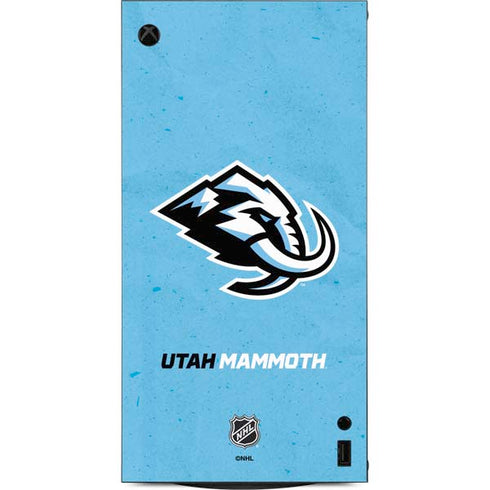NHL Utah Mammoth Distressed Blue XBox Series X Digital Edition Console Skin