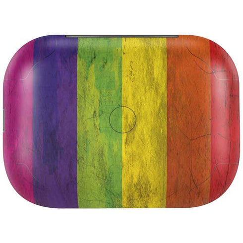 Distressed Rainbow Flag Amazon Echo Buds Skin