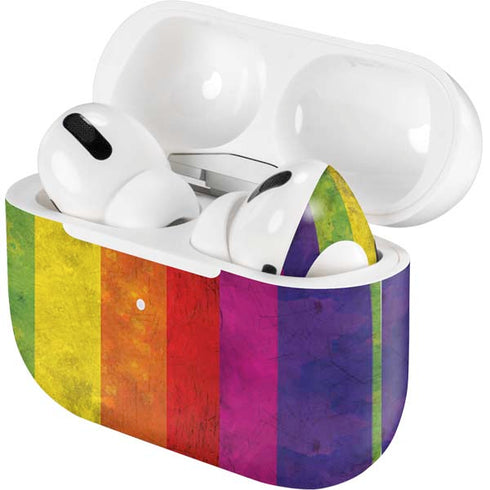 Distressed Rainbow Flag AirPods Skins