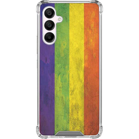 Distressed Rainbow Flag Galaxy A16 5G Clear Case