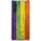 Distressed Rainbow Flag Galaxy A17 Clear Case