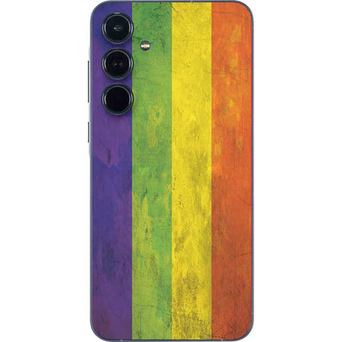 Distressed Rainbow Flag Galaxy A36 5G Skin