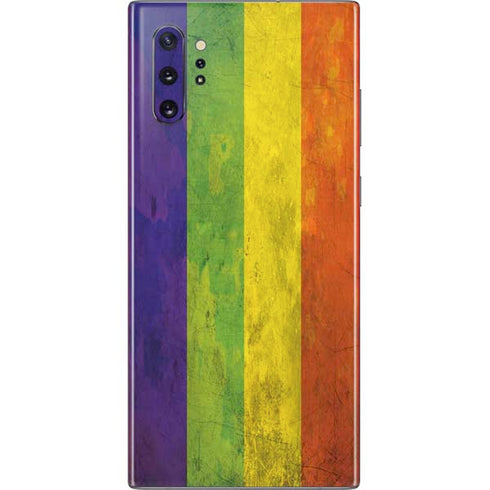 Distressed Rainbow Flag Galaxy Note 10 Plus Skin
