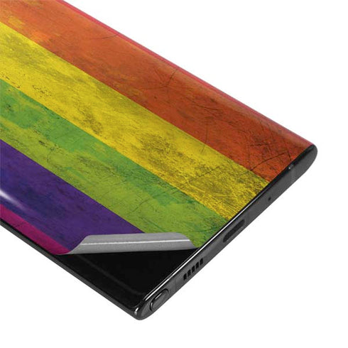 Distressed Rainbow Flag Galaxy Note 10 Plus Skin