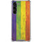 Distressed Rainbow Flag Galaxy S24 FE Clear Case