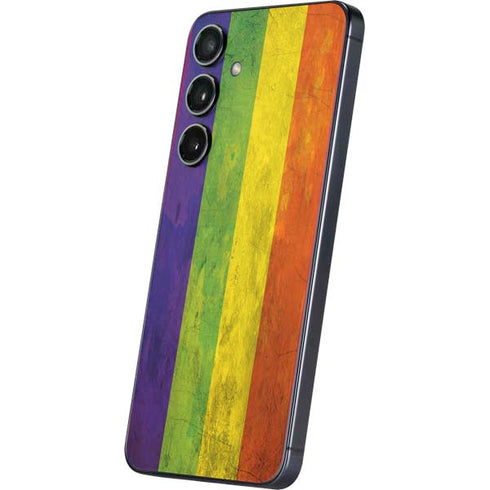 Distressed Rainbow Flag Galaxy S24 Plus Skin