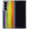 Distressed Rainbow Flag Galaxy Z Fold5 5G Clear Case