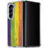 Distressed Rainbow Flag Galaxy Z Fold5 5G Clear Case