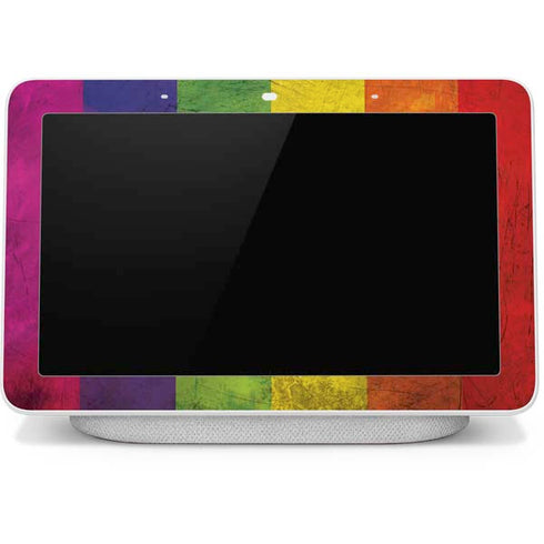 Distressed Rainbow Flag Google Home Hub Skin