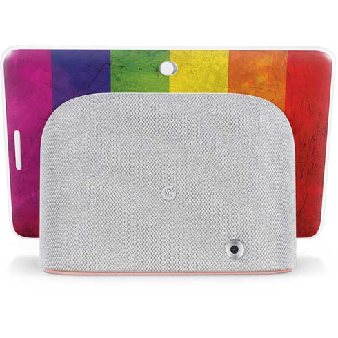 Distressed Rainbow Flag Google Home Hub Skin