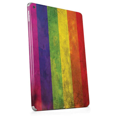 Distressed Rainbow Flag Apple iPad Skin