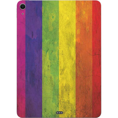 Distressed Rainbow Flag Apple iPad Air Skin