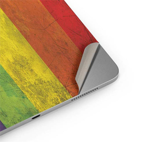 Distressed Rainbow Flag Apple iPad Air Skin
