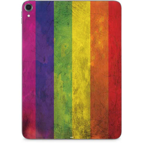 Distressed Rainbow Flag Apple iPad Pro Skin