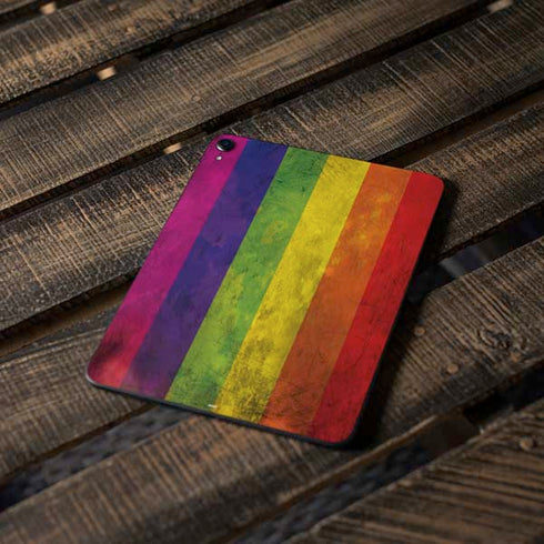 Distressed Rainbow Flag Apple iPad Pro Skin