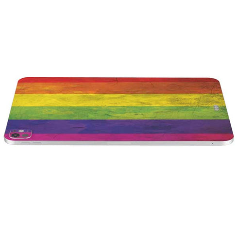 Distressed Rainbow Flag iPad Pro 13in M4 (2024) Skin