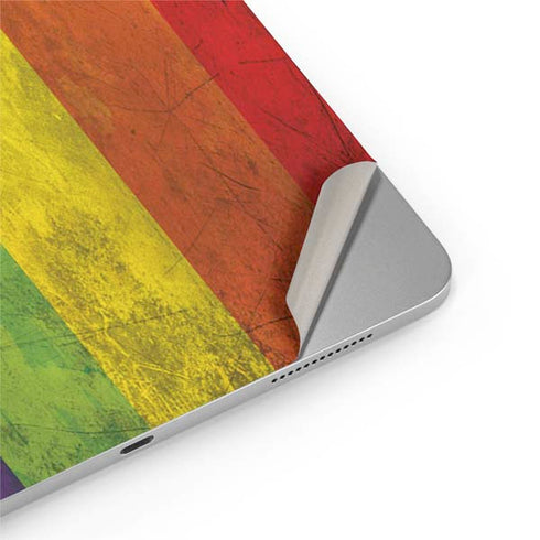 Distressed Rainbow Flag iPad Pro 13in M4 (2024) Skin