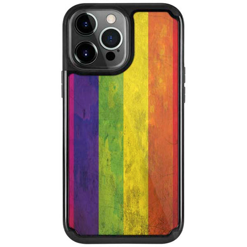 Distressed Rainbow Flag iPhone Cases
