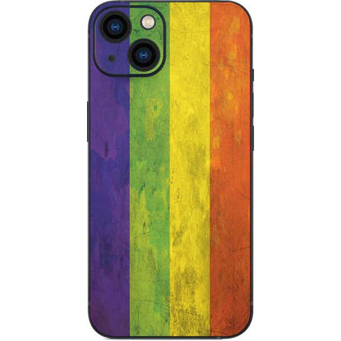 Distressed Rainbow Flag iPhone Skins
