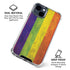 Distressed Rainbow Flag iPhone 15 Clear Case