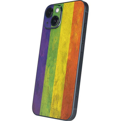 Distressed Rainbow Flag iPhone 15 Skin