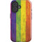 Distressed Rainbow Flag iPhone 16 Plus Impact Case