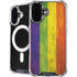 Distressed Rainbow Flag iPhone 16 Plus MagSafe Case