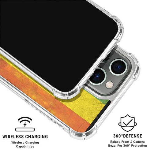 Distressed Rainbow Flag iPhone 16 Pro Clear Case