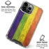 Distressed Rainbow Flag iPhone 16 Pro Clear Case