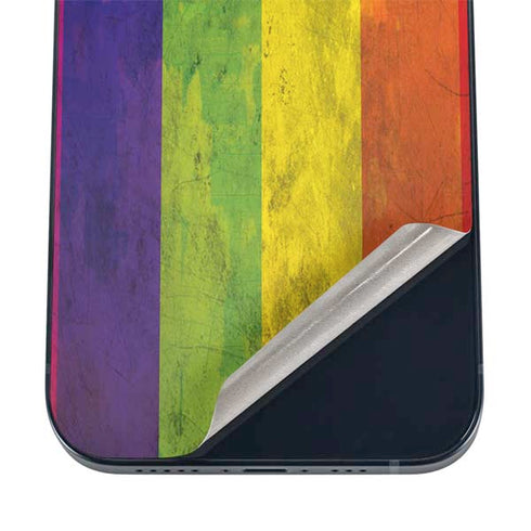 Distressed Rainbow Flag iPhone 16 Skin