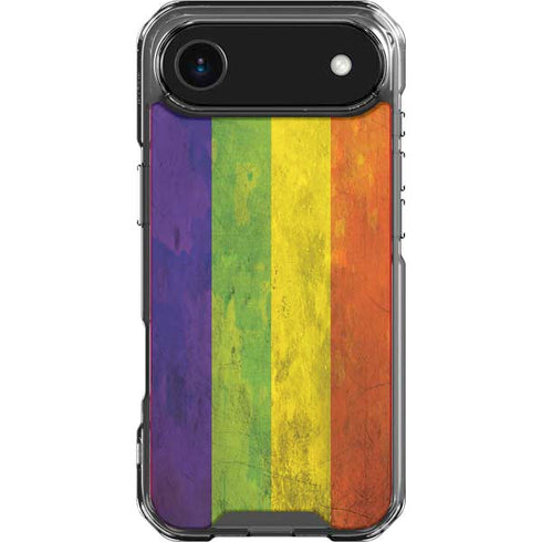 Distressed Rainbow Flag iPhone 17 Air Clear Case