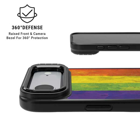 Distressed Rainbow Flag iPhone 17 Air Kickstand Case