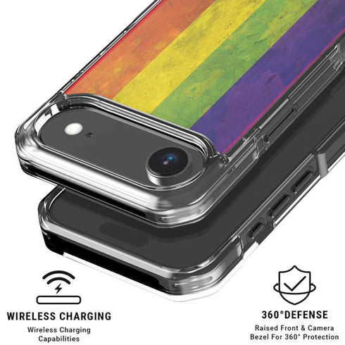 Distressed Rainbow Flag iPhone 17 Air MagSafe Case