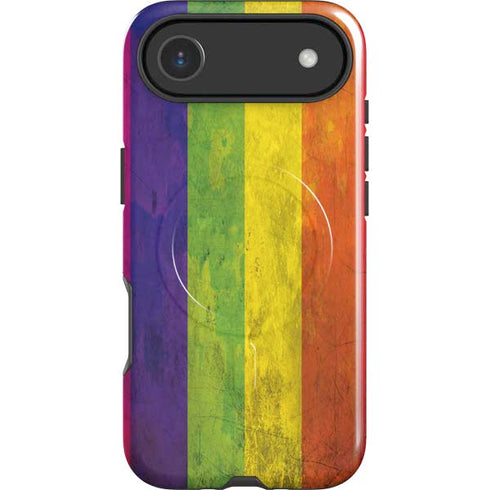 Distressed Rainbow Flag iPhone 17 Air Magsafe Impact Case