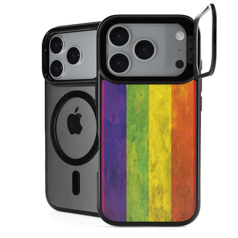 Distressed Rainbow Flag iPhone 18 Pro Max Kickstand Case