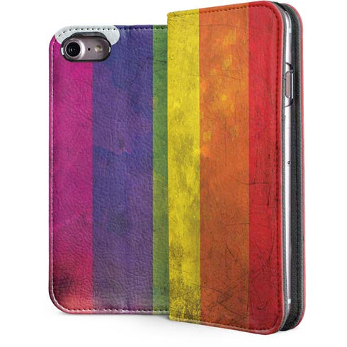 Distressed Rainbow Flag iPhone 7 Folio Case
