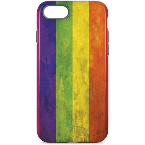 Distressed Rainbow Flag iPhone Cases