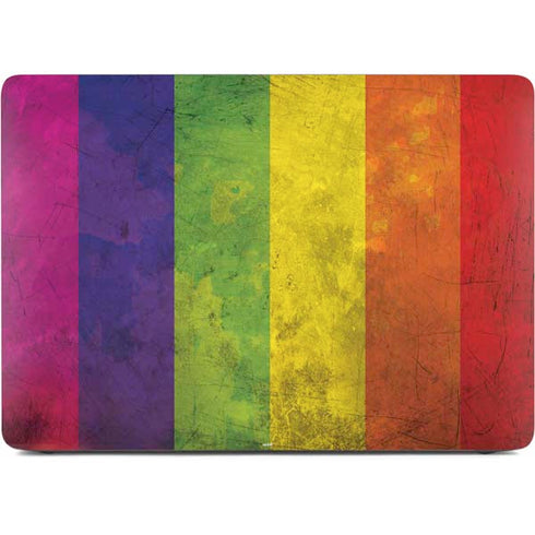 Distressed Rainbow Flag Apple MacBook Air Skin
