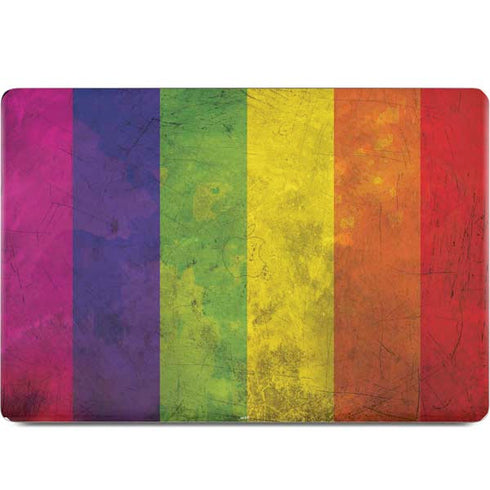 Distressed Rainbow Flag MacBook Skins