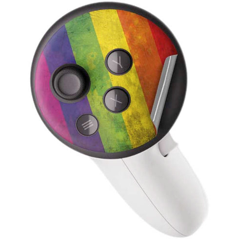 Distressed Rainbow Flag Meta Quest 3S Skin