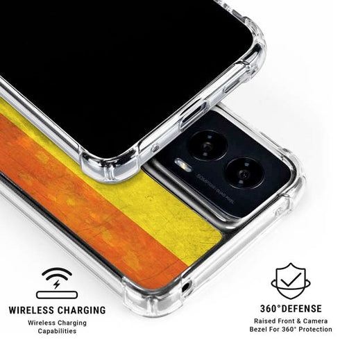 Distressed Rainbow Flag Moto G Power 5G (2024) Clear Case