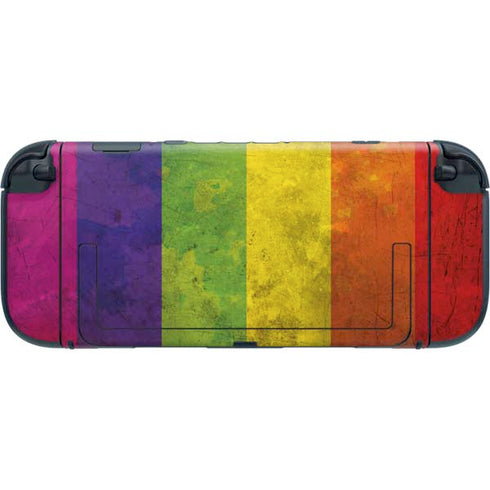 Distressed Rainbow Flag Nintendo Switch 2 (2025) with Joy-Con Skin