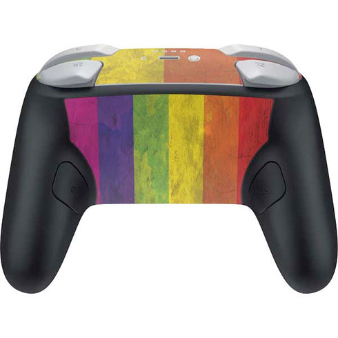 Distressed Rainbow Flag Nintendo Switch 2 (2025) Pro Controller Skin