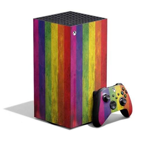 Distressed Rainbow Flag XBox Series X Digital Edition Bundle Skin