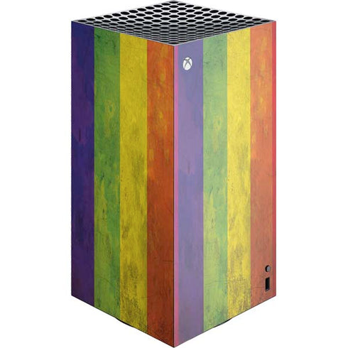Distressed Rainbow Flag Xbox Series X Skins