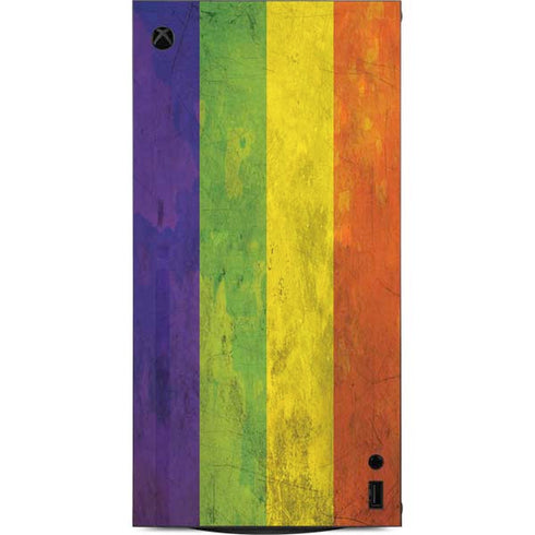 Distressed Rainbow Flag XBox Series X Digital Edition Console Skin