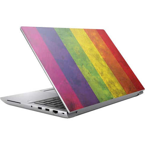 Distressed Rainbow Flag HP ZBook Fury 16 G10 Skin